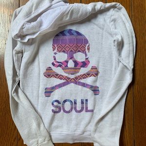 Soul Cycle Patterned Skull Hoodie